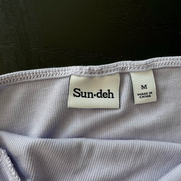 Aritzia Sunday Best Polly Halter Top PURPLE - Picture 3 of 5